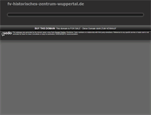 Tablet Screenshot of fv-historisches-zentrum-wuppertal.de